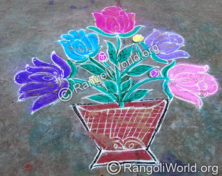 Flowerpot Rangoli
